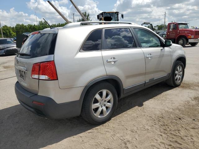 5XYKT4A68DG380618 - 2013 KIA SORENTO LX SILVER photo 3