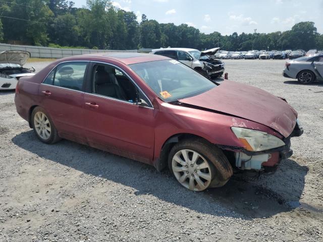 1HGCM66596A006813 - 2006 HONDA ACCORD EX 勃艮第红 照片 4
