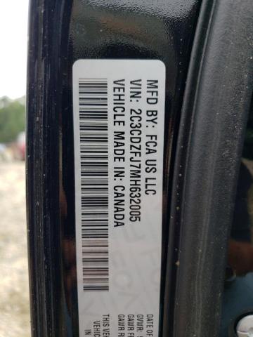 2C3CDZFJ7MH632005 - 2021 DODGE CHALLENGER R/T SCAT PACK BLACK photo 13