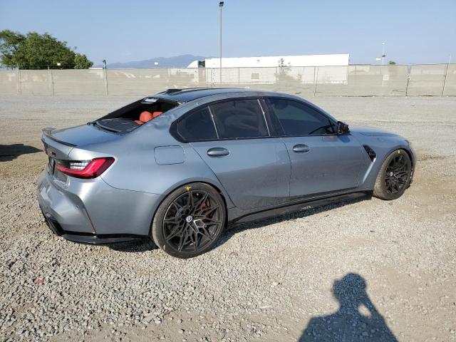 WBS43AY08PFP19810 - 2023 BMW M3 COMPETITION GRAY photo 3