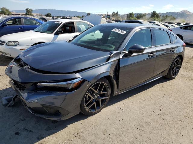 19XFL1H84NE014371 - 2022 HONDA CIVIC SPORT TOURING رمادي صورة 1