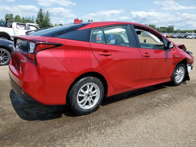 JTDL9RFU2K3010645 - 2019 TOYOTA PRIUS أحمر صورة 3