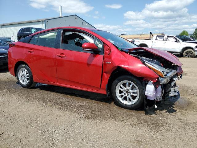 JTDL9RFU2K3010645 - 2019 TOYOTA PRIUS أحمر صورة 4