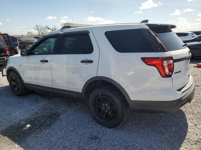 1FM5K8AR3JGC42734 - 2018 FORD EXPLORER POLICE INTERCEPTOR WHITE photo 2