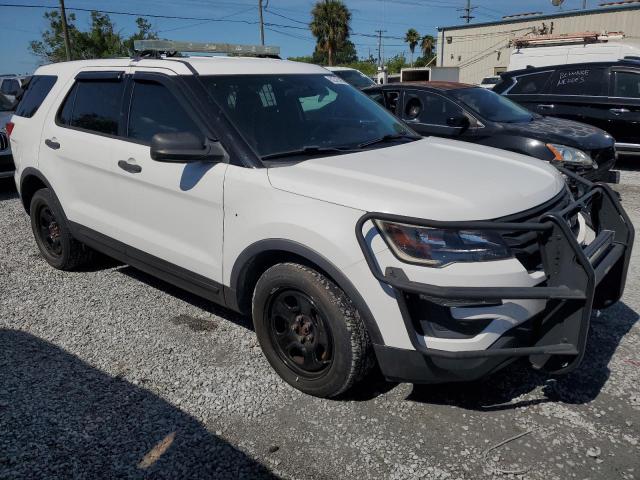 1FM5K8AR3JGC42734 - 2018 FORD EXPLORER POLICE INTERCEPTOR WHITE photo 4