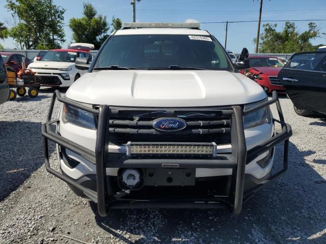 1FM5K8AR3JGC42734 - 2018 FORD EXPLORER POLICE INTERCEPTOR WHITE photo 5