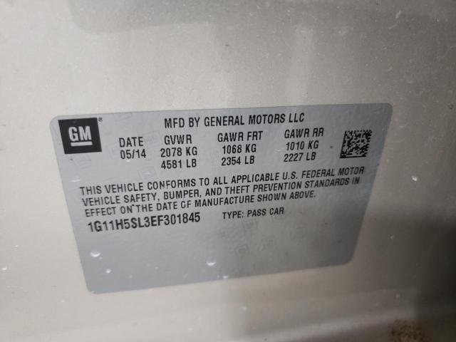 1G11H5SL3EF301845 - 2014 CHEVROLET MALIBU LTZ GOLD photo 12