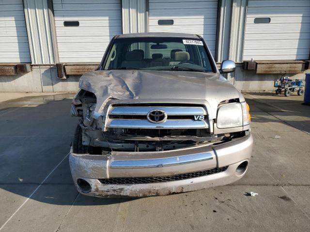 5TBDT44104S454831 - 2004 TOYOTA TUNDRA DOUBLE CAB SR5 TAN photo 5
