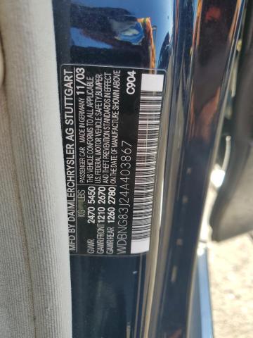 WDBNG83J24A403867 - 2004 MERCEDES-BENZ S 430 4MATIC BLUE photo 13