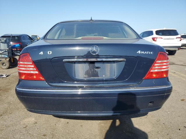 WDBNG83J24A403867 - 2004 MERCEDES-BENZ S 430 4MATIC BLUE photo 6