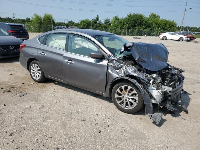 3N1AB7AP3KY279135 - 2019 NISSAN SENTRA S GRAY photo 4