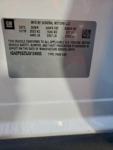 1G4ZP5SZ5JU124993 - 2018 BUICK LACROSSE ESSENCE WHITE photo 12