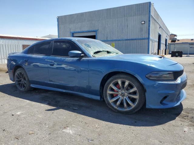 2C3CDXGJXLH162120 - 2020 DODGE CHARGER SCAT PACK BLUE photo 4