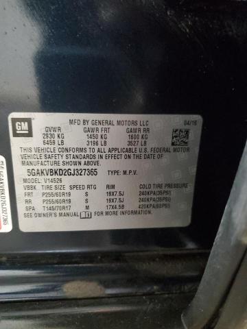 5GAKVBKD2GJ327365 - 2016 BUICK ENCLAVE 蓝色 照片 14