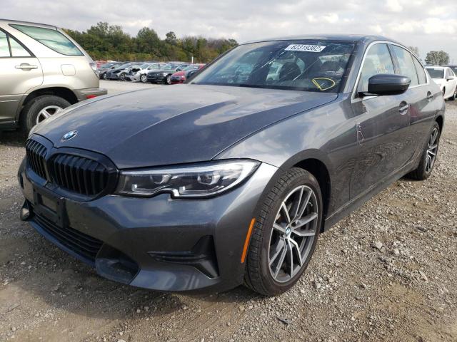 3MW5R7J06L8B26034 - 2020 BMW 330XI GRAY photo 2