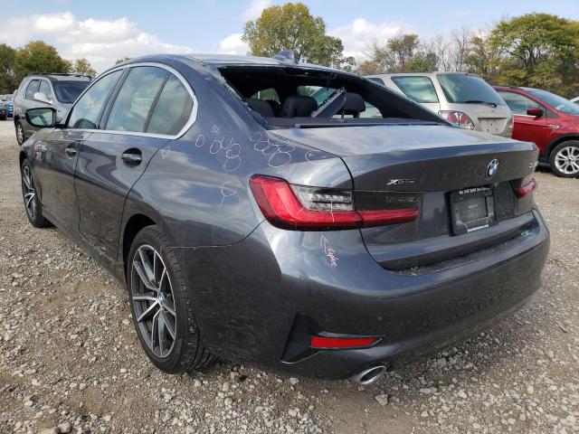 3MW5R7J06L8B26034 - 2020 BMW 330XI Gris foto 3