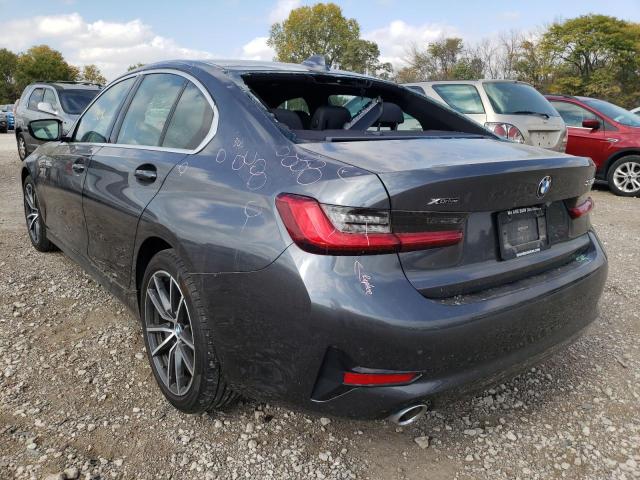 3MW5R7J06L8B26034 - 2020 BMW 330XI GRAY photo 3