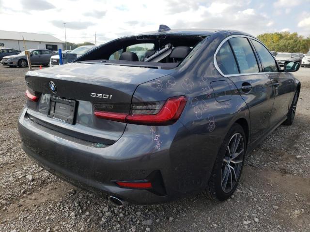 3MW5R7J06L8B26034 - 2020 BMW 330XI GRAY photo 4