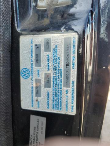 1VWDC0176DV067941 - 1983 VOLKSWAGEN RABBIT GTI SPORT BLACK photo 12
