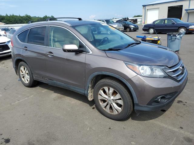 5J6RM4H73DL031343 - 2013 HONDA CR-V EXL GRAY photo 4