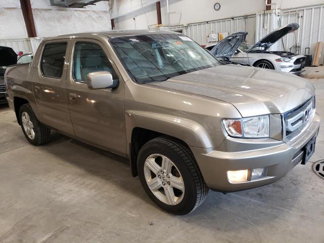 5FPYK16599B102604 - 2009 HONDA RIDGELINE RTL BEIGE photo 4