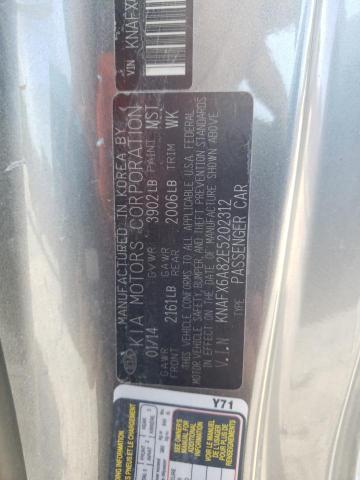 KNAFX6A82E5202312 - 2014 KIA FORTE EX GRAY photo 13