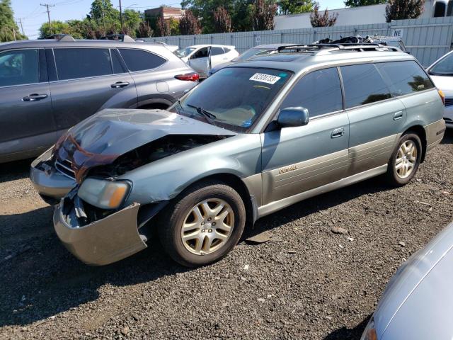 4S3BH686127630844 - 2002 SUBARU LEGACY OUTBACK LIMITED GREEN photo 1