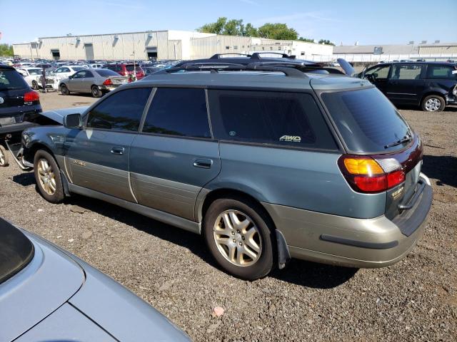 4S3BH686127630844 - 2002 SUBARU LEGACY OUTBACK LIMITED GREEN photo 2