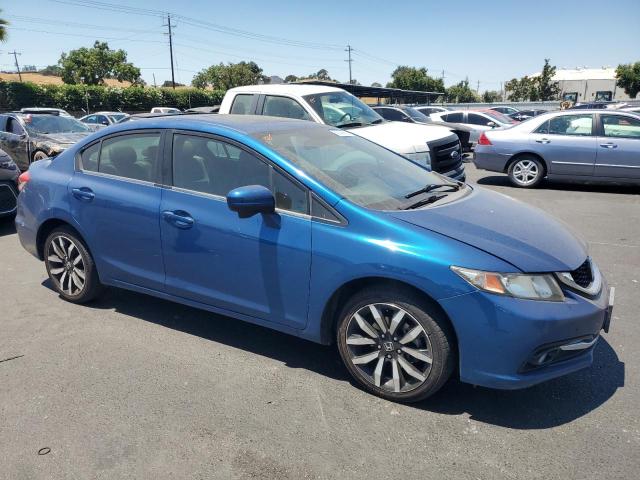 2HGFB2F94FH527714 - 2015 HONDA CIVIC EXL BLUE photo 4