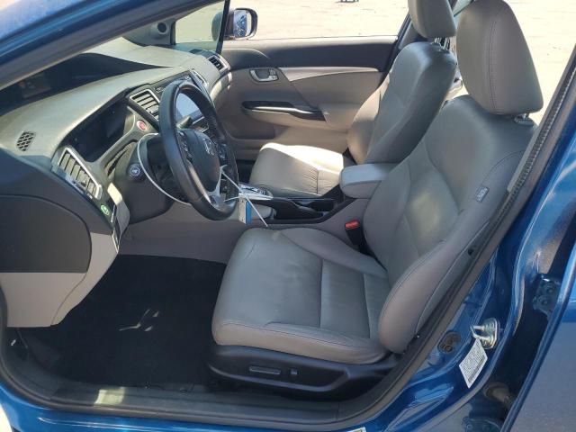 2HGFB2F94FH527714 - 2015 HONDA CIVIC EXL BLUE photo 7