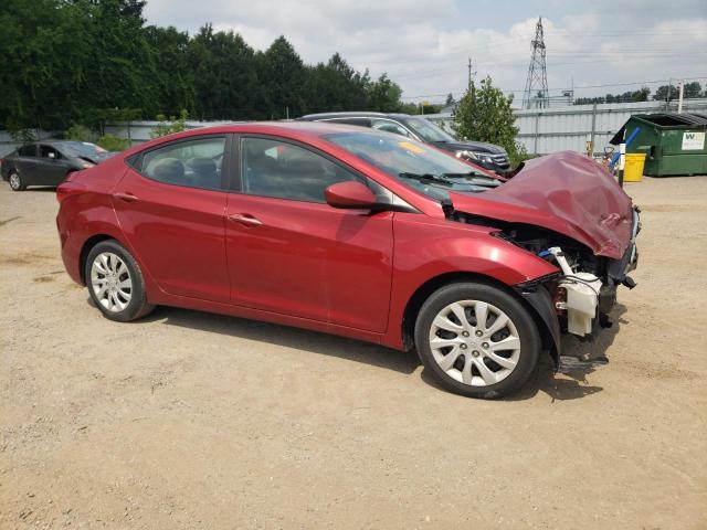 5NPDH4AE2DH439673 - 2013 HYUNDAI ELANTRA GLS RED photo 4