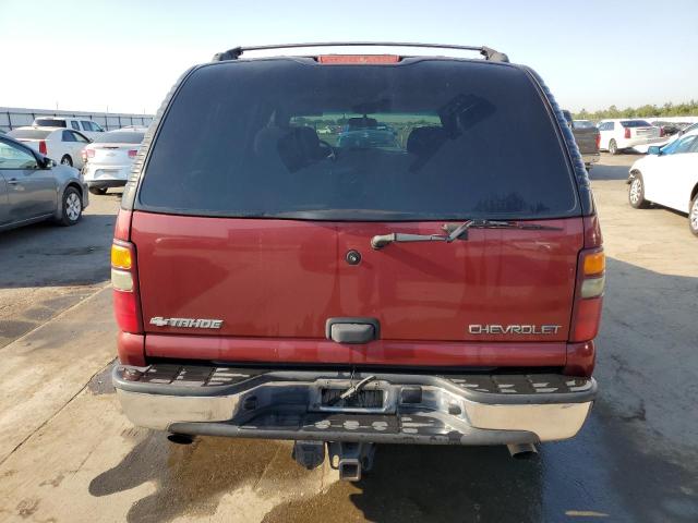 1GNEK13T52J267635 - 2002 CHEVROLET TAHOE K1500 RED photo 6