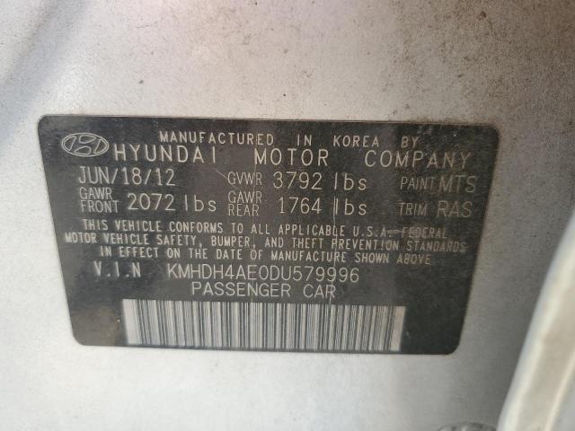 KMHDH4AE0DU579996 - 2013 HYUNDAI 25LC-7A GLS SILVER photo 13