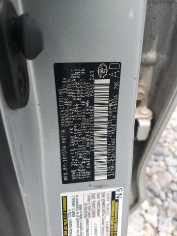 2T1KR32EX5C364562 - 2005 TOYOTA COROLLA MA XR SILVER photo 12