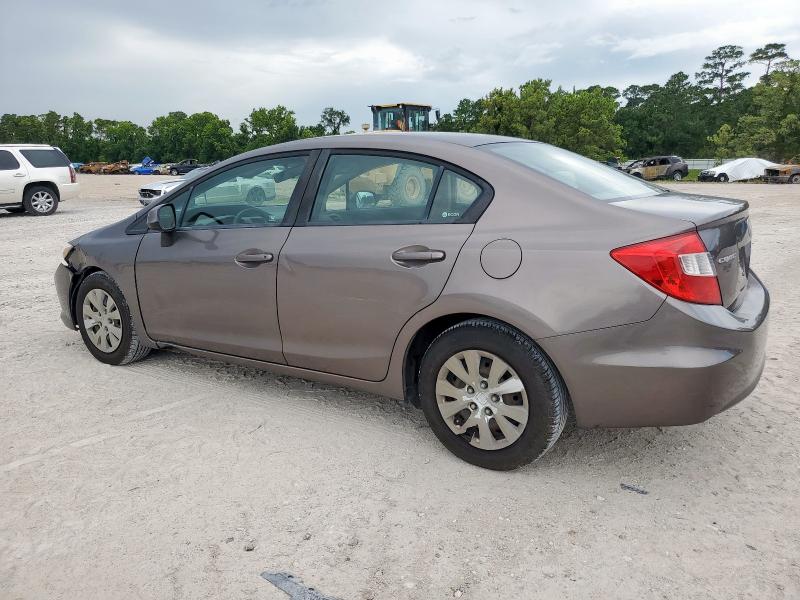 JHMFB2F54CS001470 - 2012 HONDA CIVIC LX BROWN photo 2