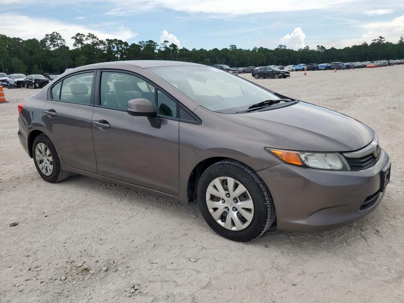 JHMFB2F54CS001470 - 2012 HONDA CIVIC LX BROWN photo 4