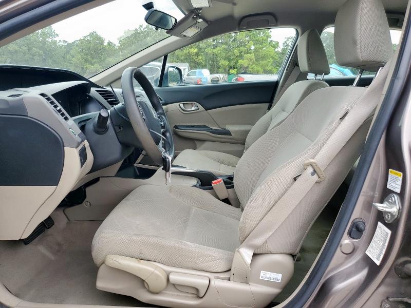 JHMFB2F54CS001470 - 2012 HONDA CIVIC LX BROWN photo 7
