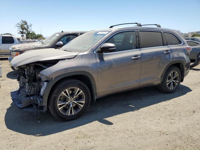 5TDJKRFH2GS291334 - 2016 TOYOTA HIGHLANDER XLE GRAY photo 1