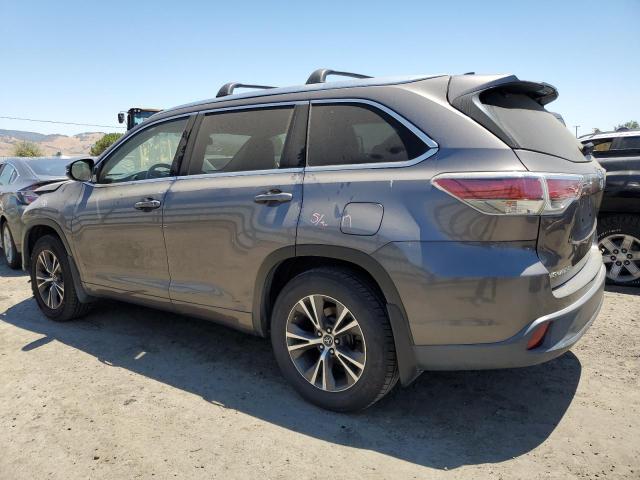 5TDJKRFH2GS291334 - 2016 TOYOTA HIGHLANDER XLE GRAY photo 2