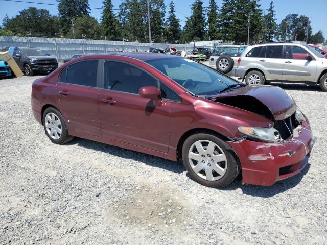 19XFA1F52BE005632 - 2011 HONDA CIVIC LX MAROON photo 4