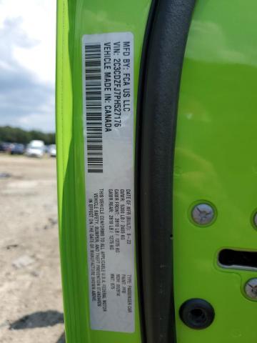 2C3CDZFJ7PH527176 - 2023 DODGE CHALLENGER R/T SCAT PACK GREEN photo 12