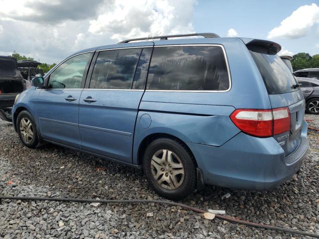 5FNRL38657B046105 - 2007 HONDA ODYSSEY EXL BLUE photo 2