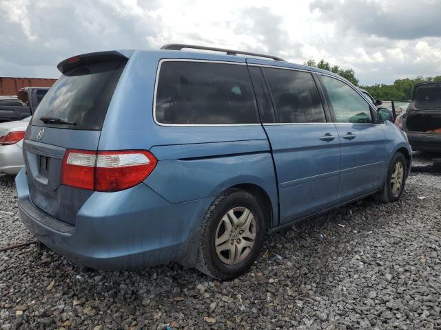 5FNRL38657B046105 - 2007 HONDA ODYSSEY EXL BLUE photo 3