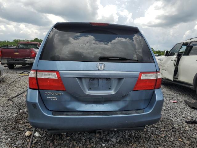 5FNRL38657B046105 - 2007 HONDA ODYSSEY EXL BLUE photo 6