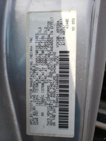 5TBRN34113S400608 - 2003 TOYOTA TUNDRA ACCESS CAB SR5 SILVER photo 12