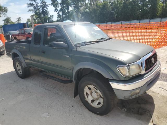 5TESM92NX1Z775885 - 2001 TOYOTA TACOMA XTRACAB PRERUNNER მწვანე ფოტო 4