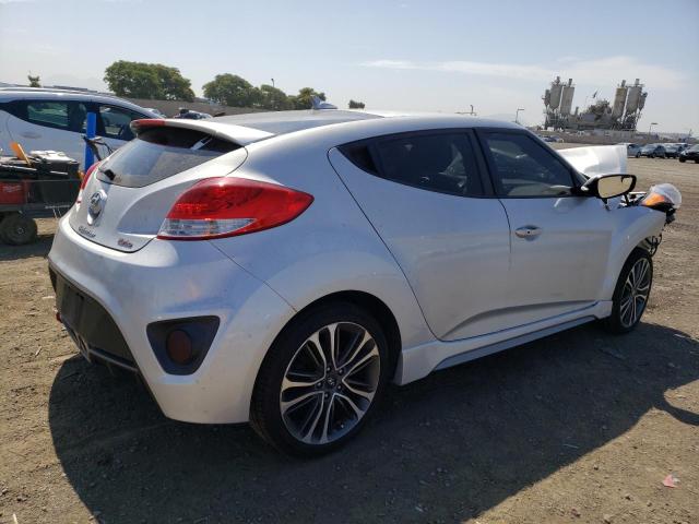 KMHTC6AE1GU287090 - 2016 HYUNDAI VELOSTER TURBO SILVER photo 3