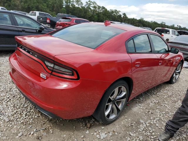 2C3CDXHG9FH745592 - 2015 DODGE CHARGER SXT RED photo 3