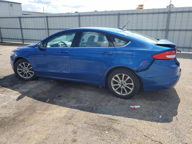 3FA6P0H76HR307133 - 2017 FORD FUSION SE BLUE photo 2