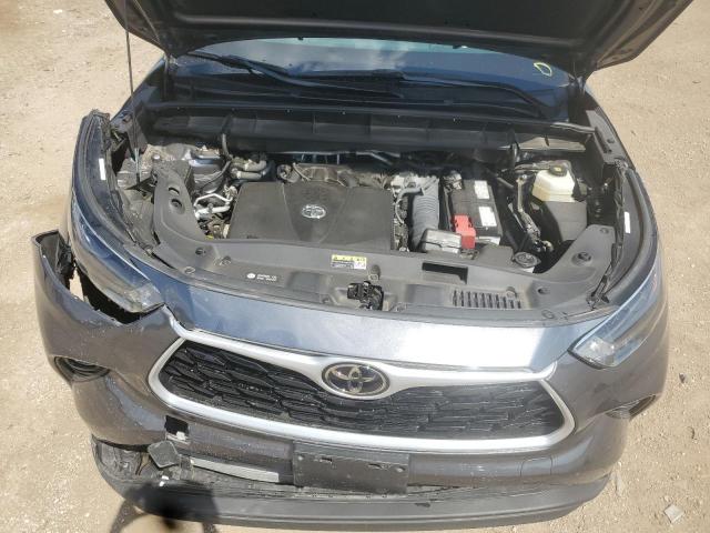 5TDGZRBH5NS596190 - 2022 TOYOTA HIGHLANDER XLE GRAY photo 11